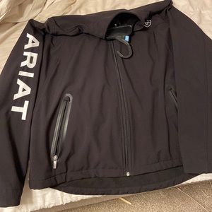 Black soft shell ariat jacket from boot barn